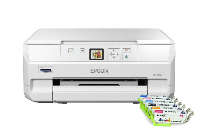 МФУ Epson Colorio EP-708A с картриджами INKSYSTEM купить в Краснодаре